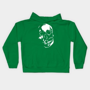 Lunging Skull Green Kids Hoodie